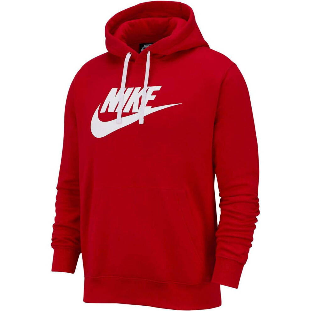 Nike Men's Graphic Pullover Hoodie Scarlet