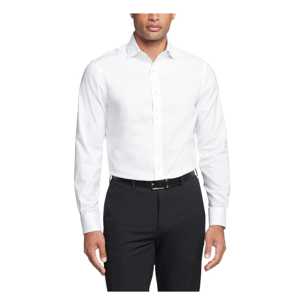 Tommy Hilfiger Men's Dress Shirt Slim Fit Essentials  White