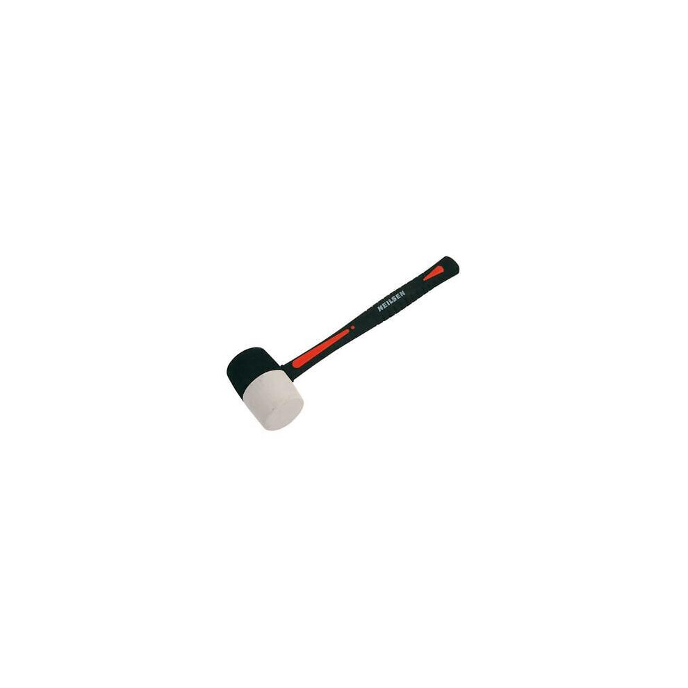 Rubber Mallet 16oz White No Mark & Black Hammer Fibreglass Camping Paving CT3553-image-OPC-PFMNXF9-NEW