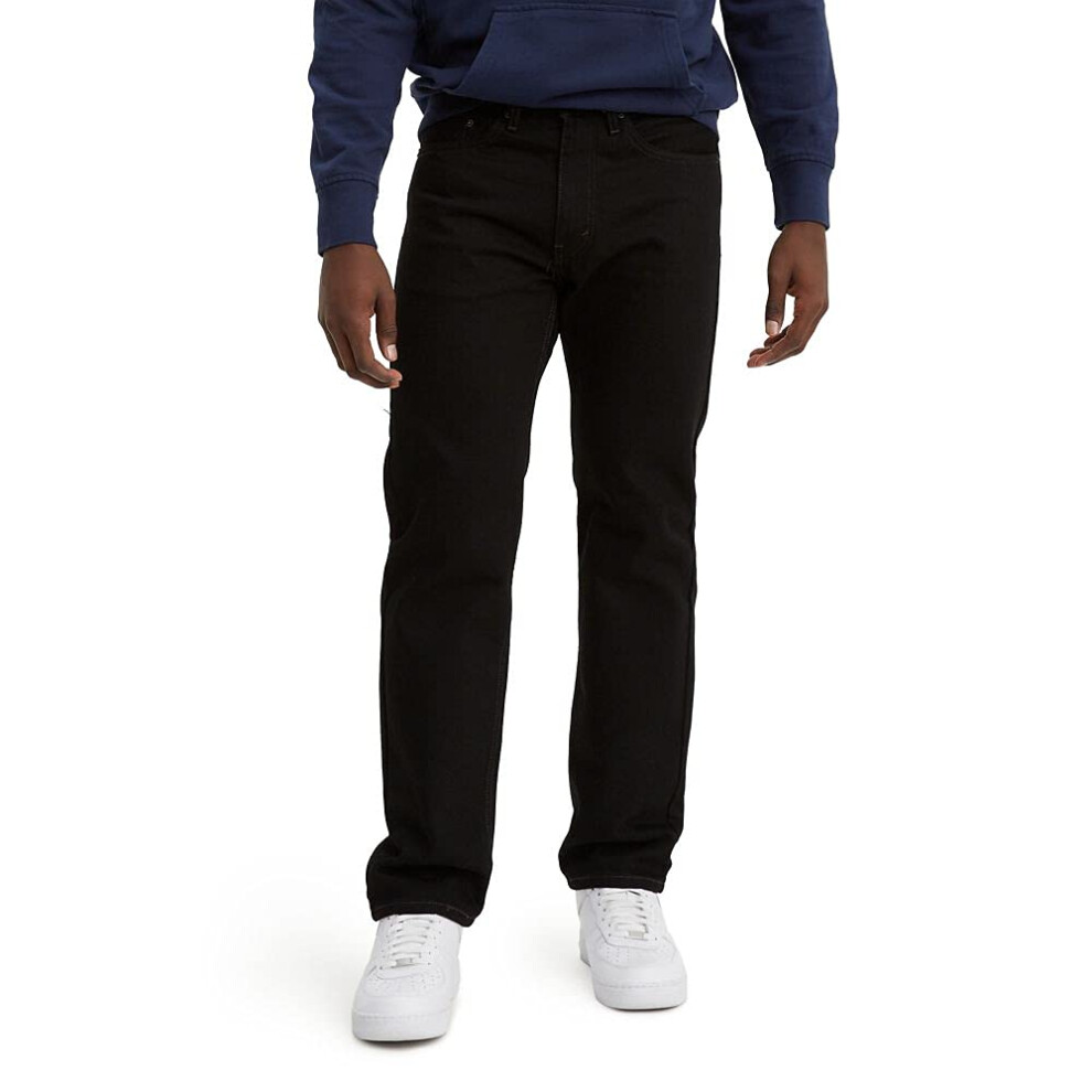 Levi's Men's 505 Regular Fit Jeans (Also Available in Big & Tall)  Bla