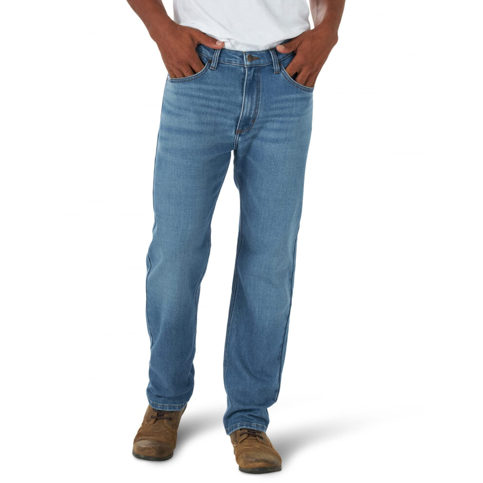 Wrangler Men's Free-to-Stretch Regular Fit Jean  Naval  38W x 29L