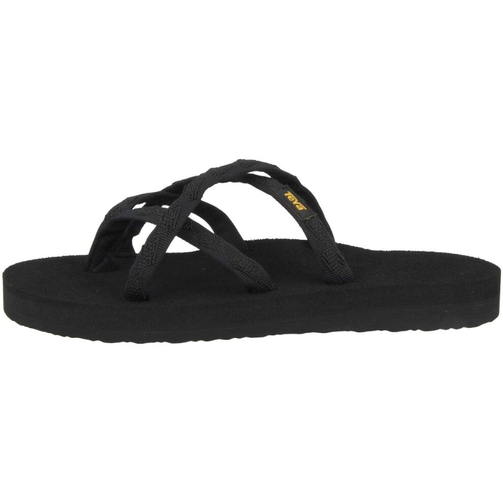 Teva womens Olowahu Sandal  Black on Black  7 US