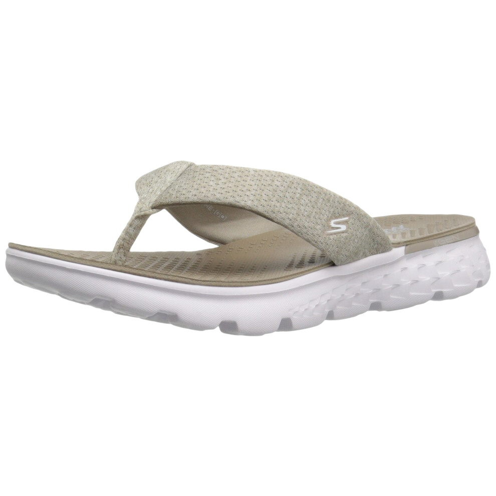 Skechers Performance Women's On The Go 400 Vivacity Flip Flop  Taupe/W