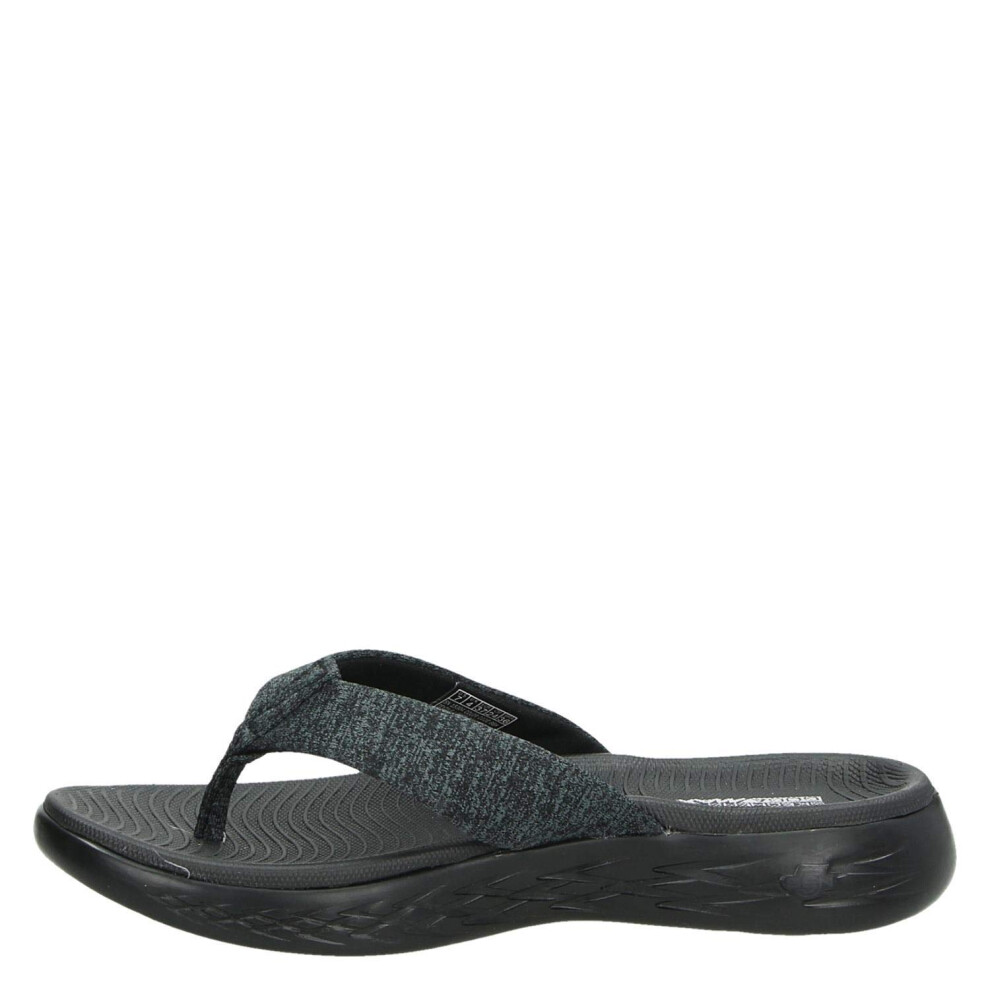 Skechers womens On-the-go 600 - Preferred Flip Flop  Black  10 US