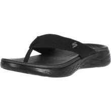 Skechers womens On-the-go 600 - Sunny Flip Flop Black 8 US