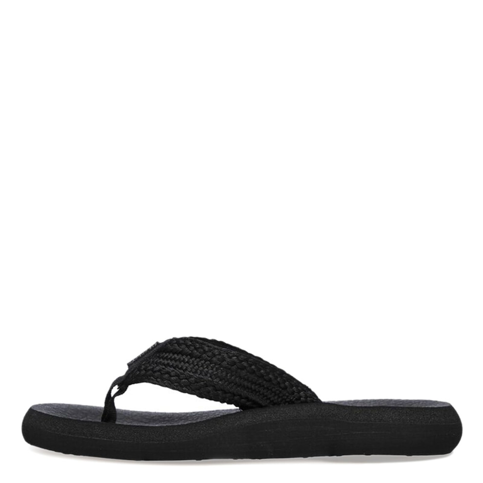 Skechers Cali Women's womens Asana - Hidden Valley Flip Flop  Black/Bl