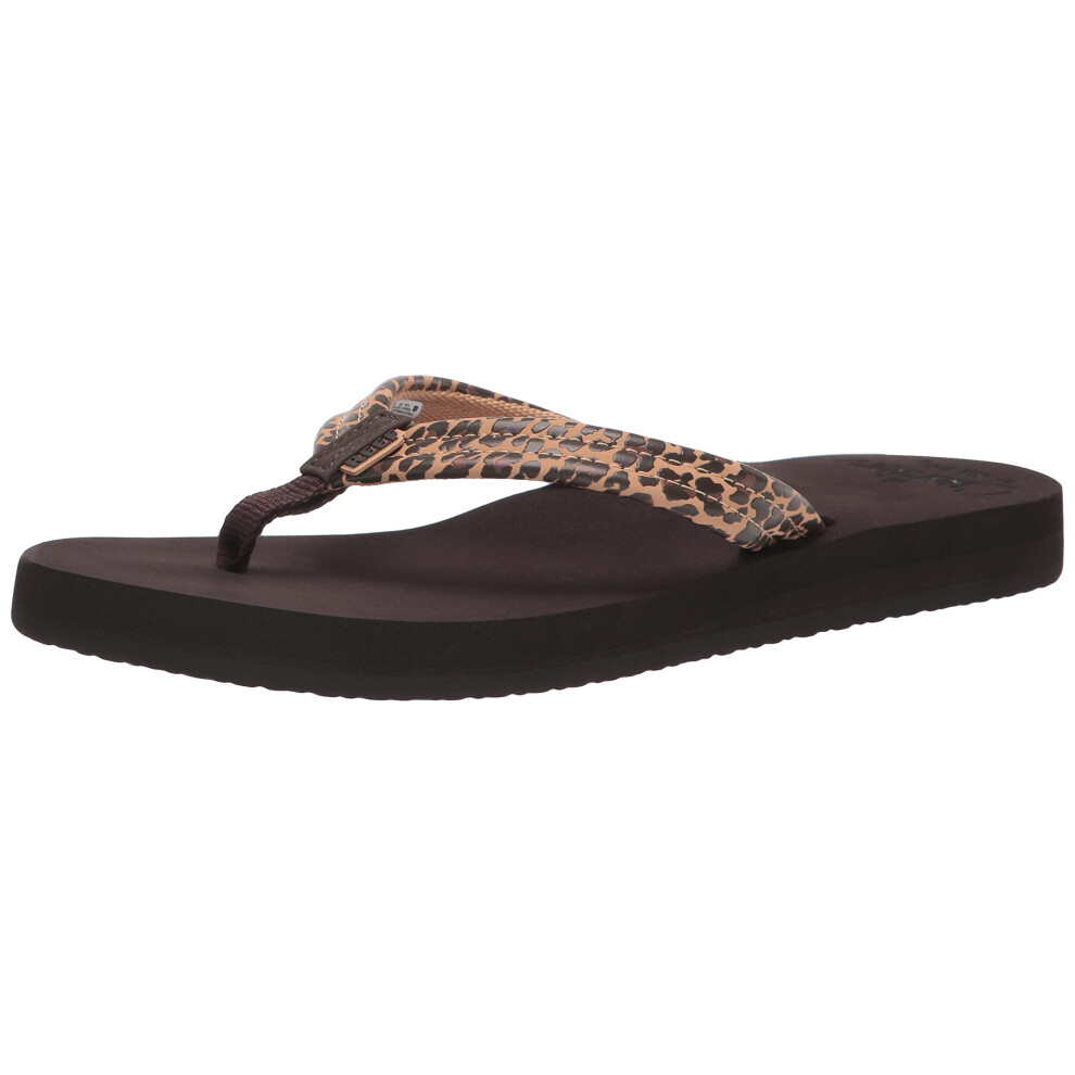 Reef Women's Cushion Breeze Sandals  Leopard  8