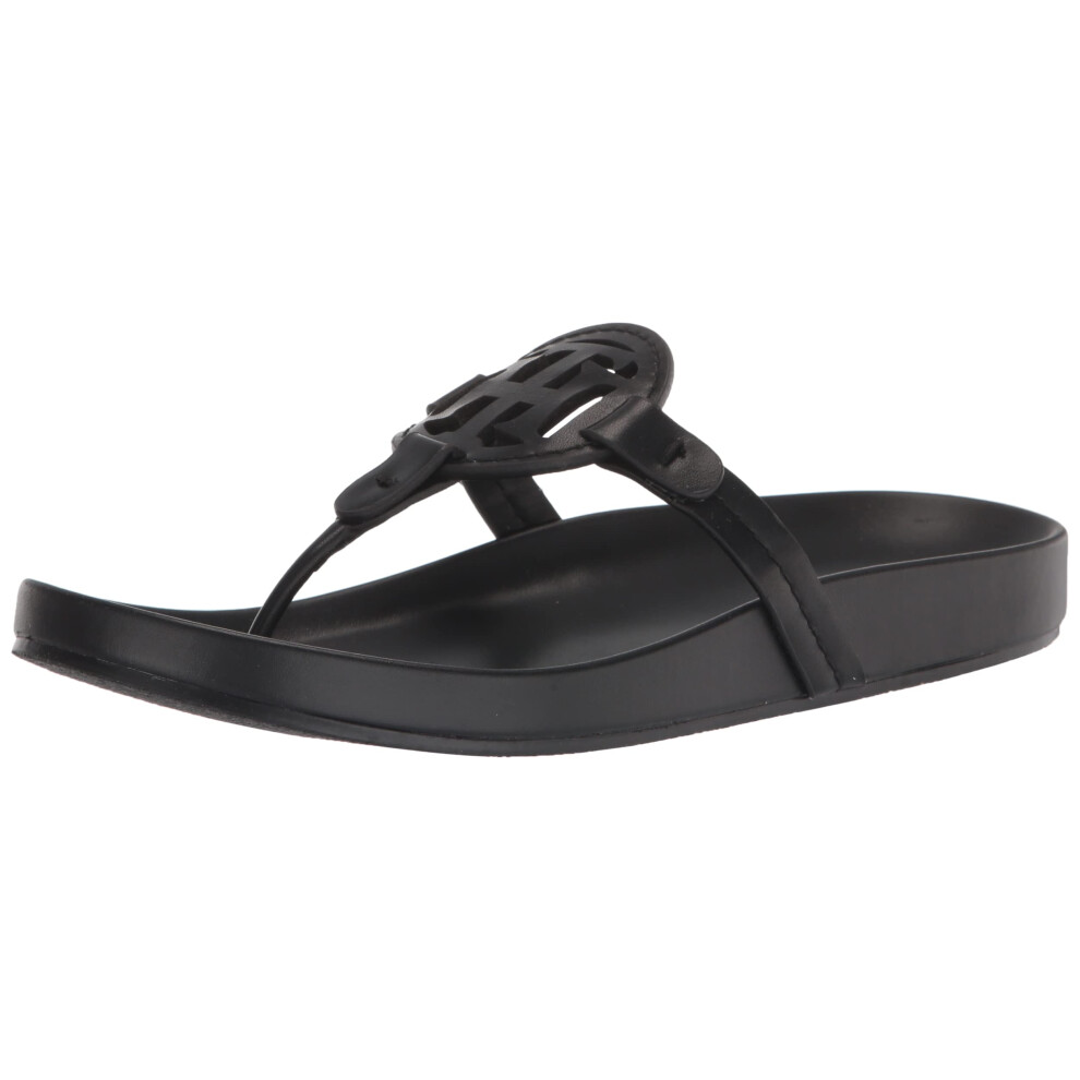 Tommy Hilfiger Women's RELINA Sandal  Black  6.5