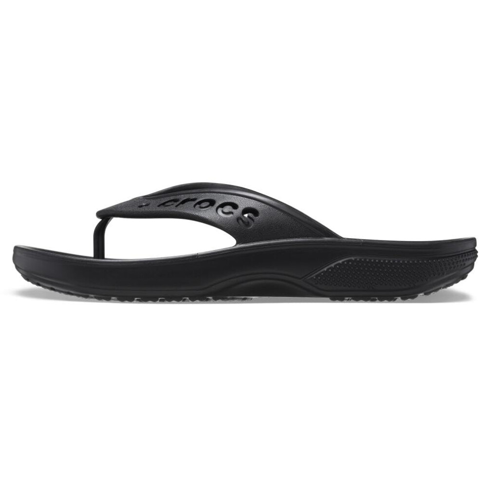 Crocs Unisex Baya II Flip Flops  Black  Numeric_10 US Men