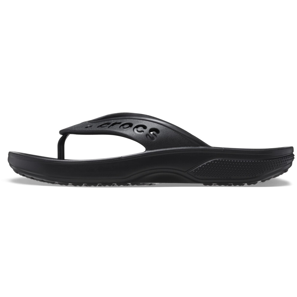 Crocs Unisex Baya II Flip Flops  Black  Numeric_8 US Men