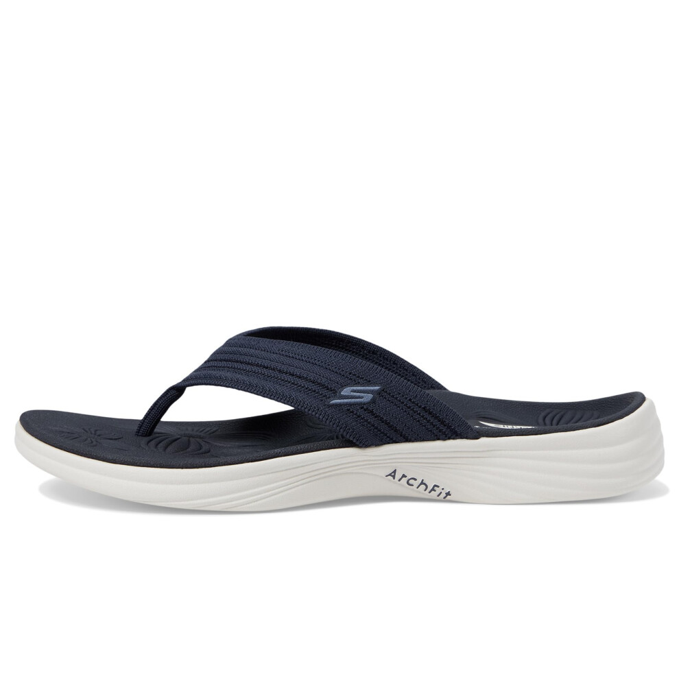 Skechers Women's Flip-Flop  Navy  7