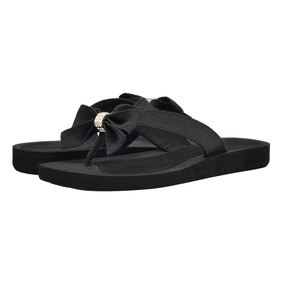 Guess Women's Tuta Flip-Flop  Black  8