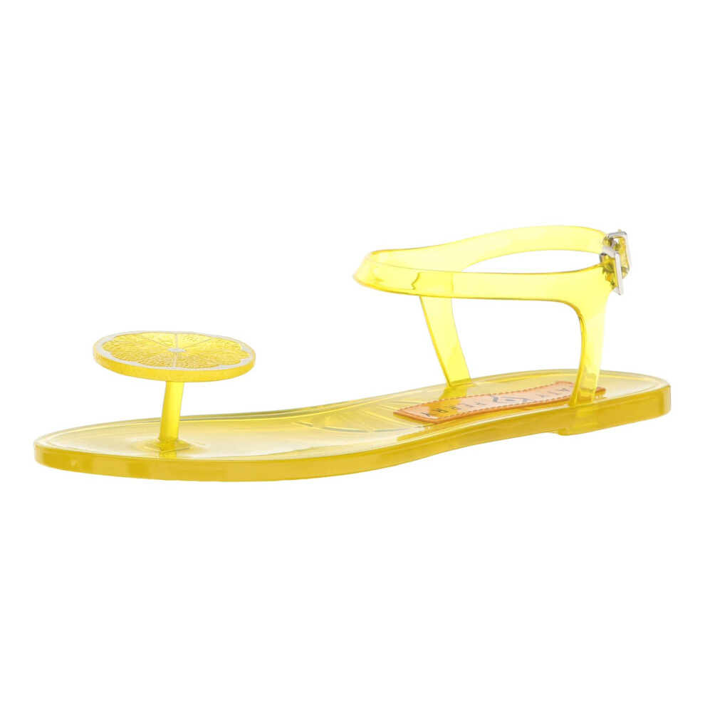 Katy Perry Women's The Geli Flat Sandal  Lemon  6