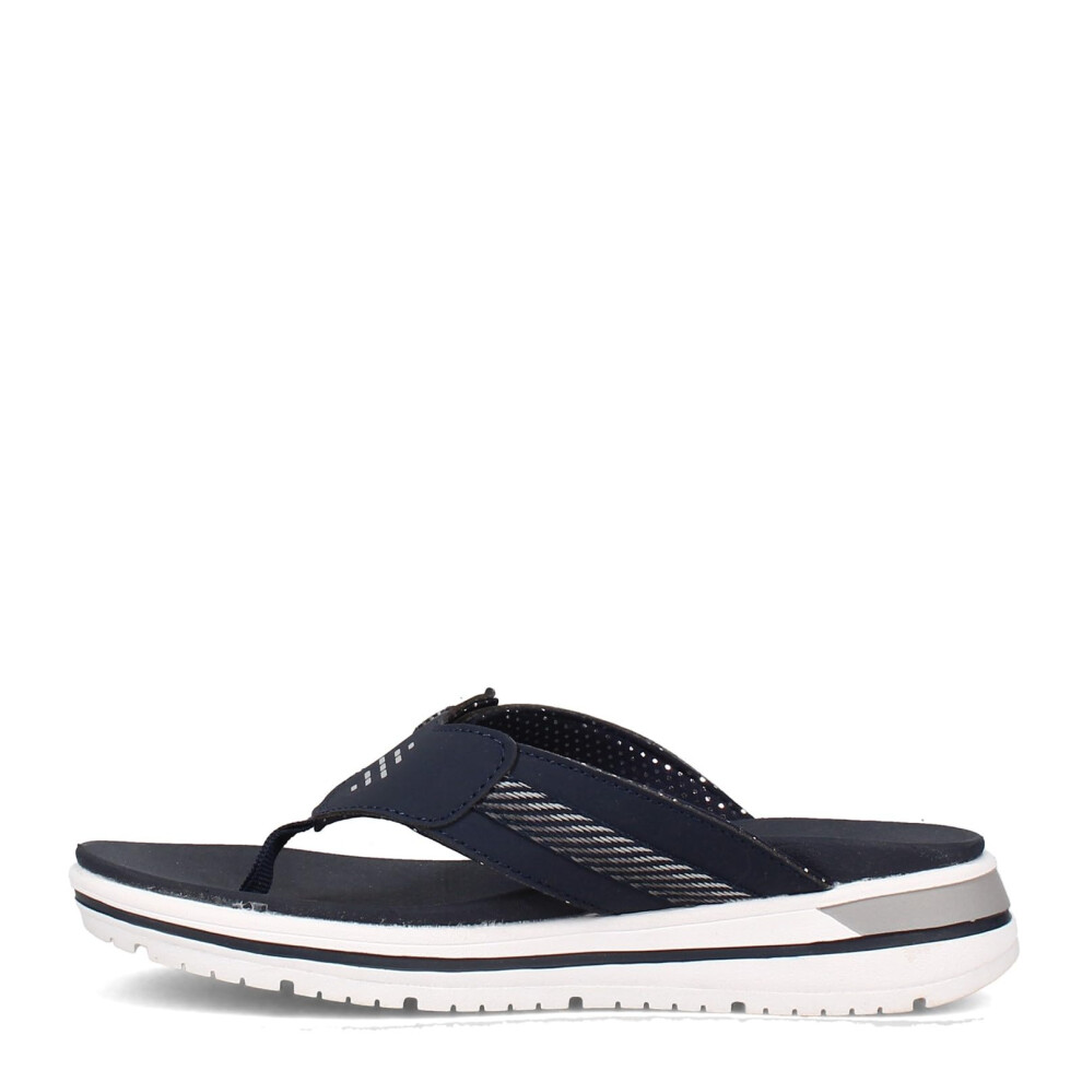 Skechers Women's INTERGRADES-Brighter Days Flip-Flop  Navy/Gray  11