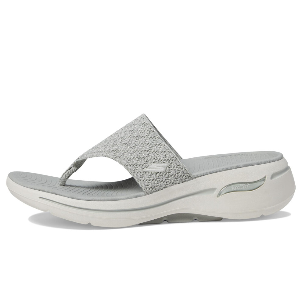 Skechers Women's Flip-Flop  Gray  9