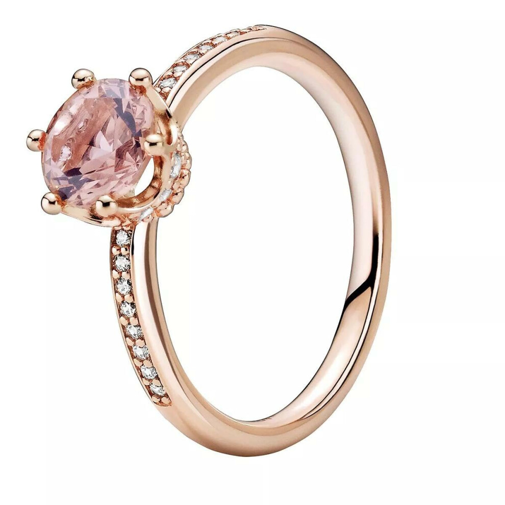 PANDORA Sparkling Crown Solitaire  Pink Crystal