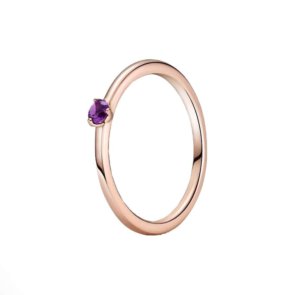 PANDORA Purple Solitaire Ring