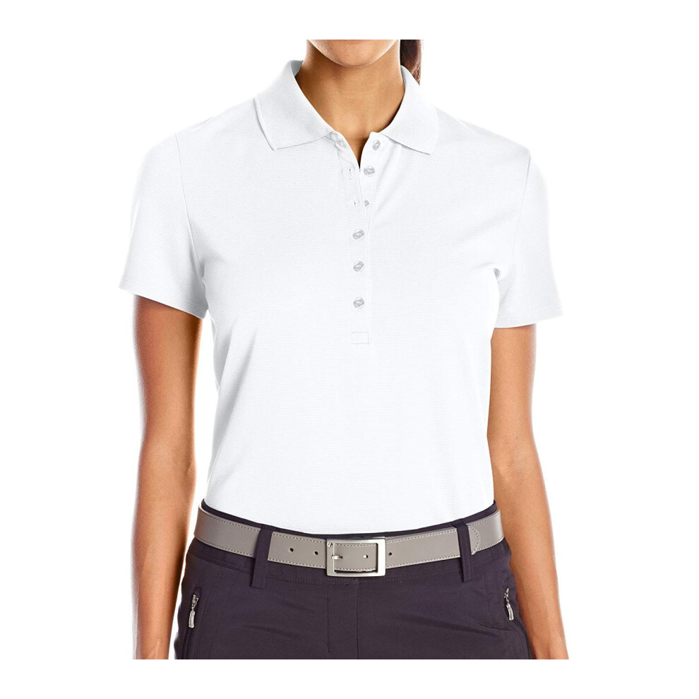 Callaway Women's Short Sleeve Ottoman Performance Golf Polo With Sun P