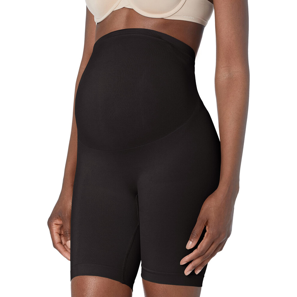 Lamaze Maternity Women's Support Mid-Thigh Length Shaping Short  Black