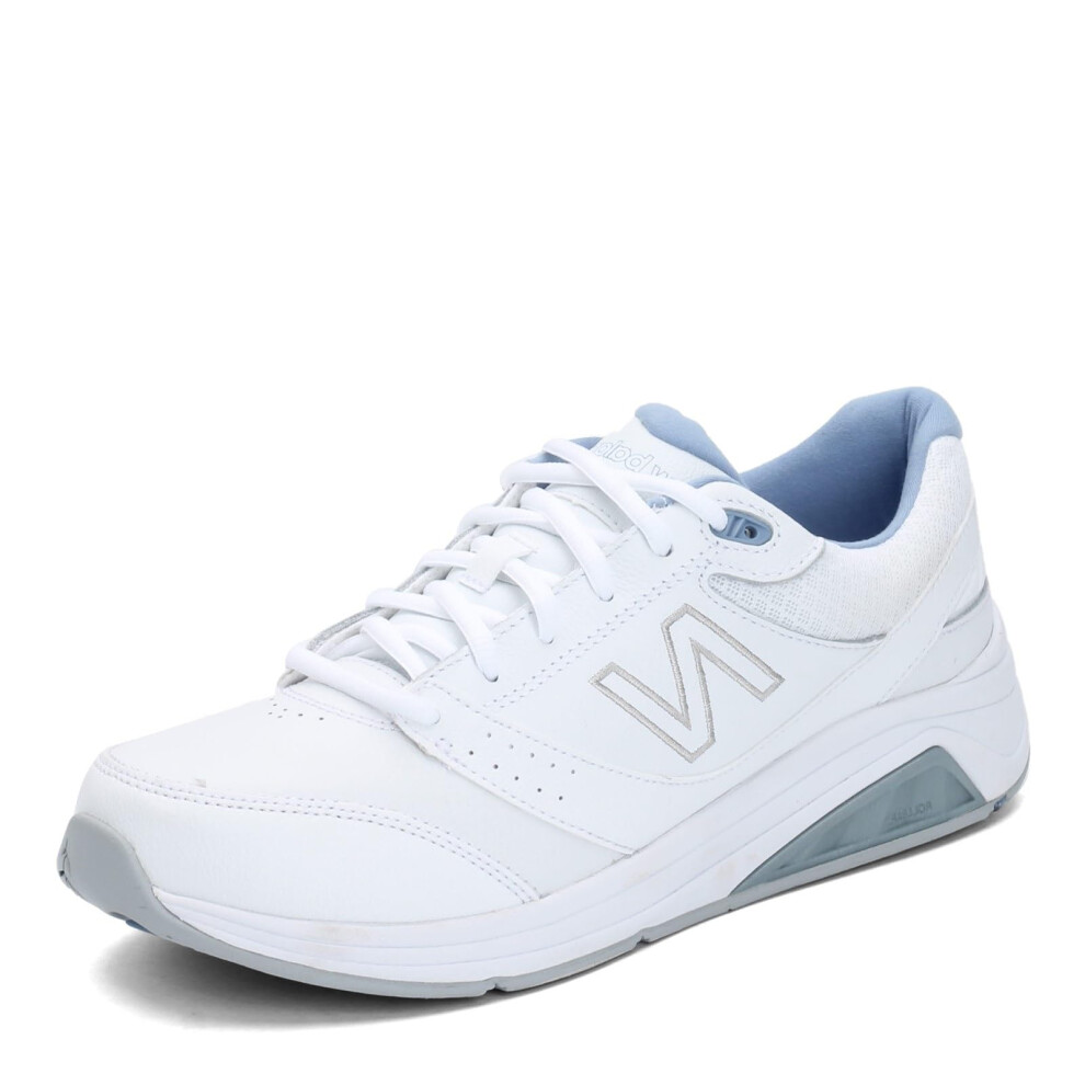 New Balance Women's 928 V3 Lace-up Walking Shoe  White/Blue  10.5 Wide