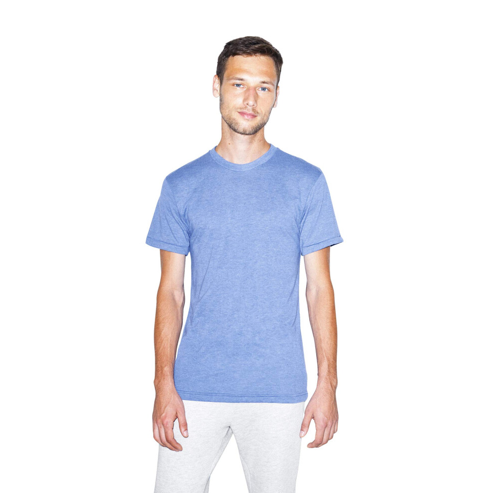 American Apparel Unisex Tri-Blend Crewneck Track Short Sleeve T-Shirt