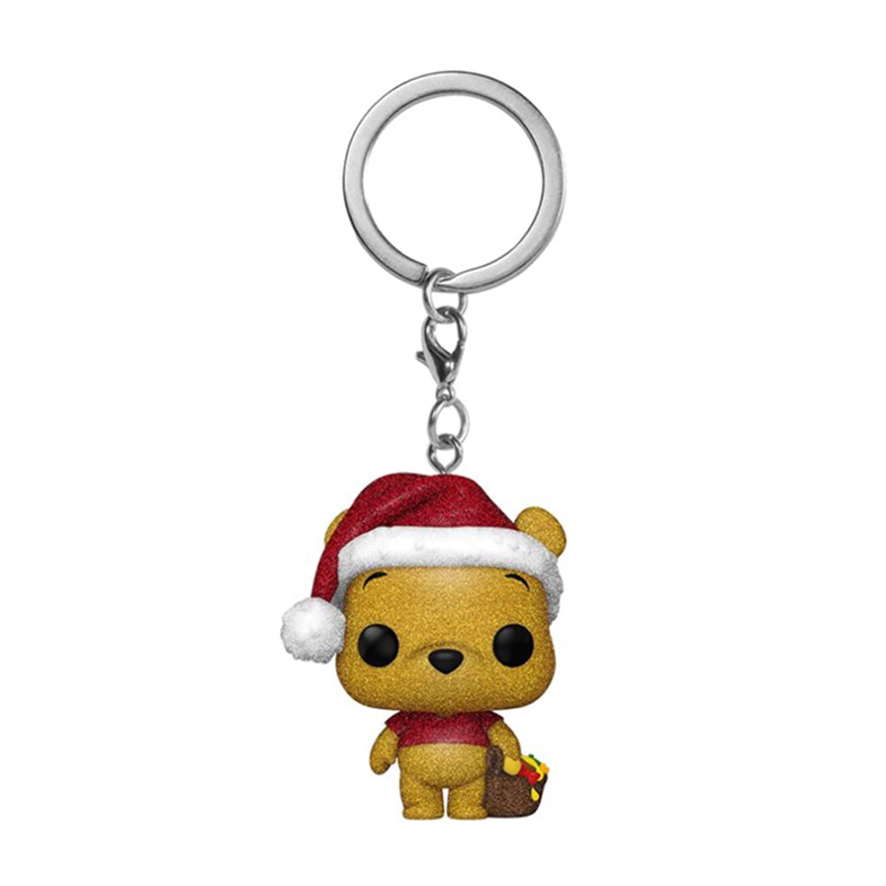 Disney Pocket Pop! Keychain Holiday Winnie the Pooh (Diamond Glitter)