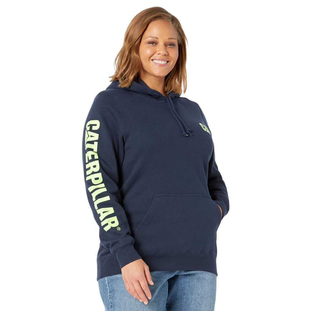 CAT Women's 1050006 Women's Trademark Banner Pullover Hoodie - Small -