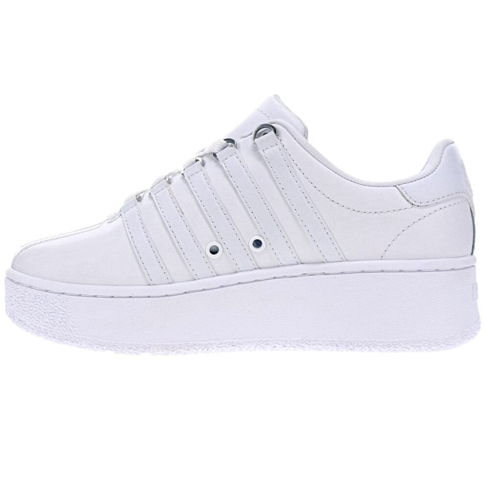 K-Swiss Women's Classic VN Platform Sneaker  White/White  8.5 M