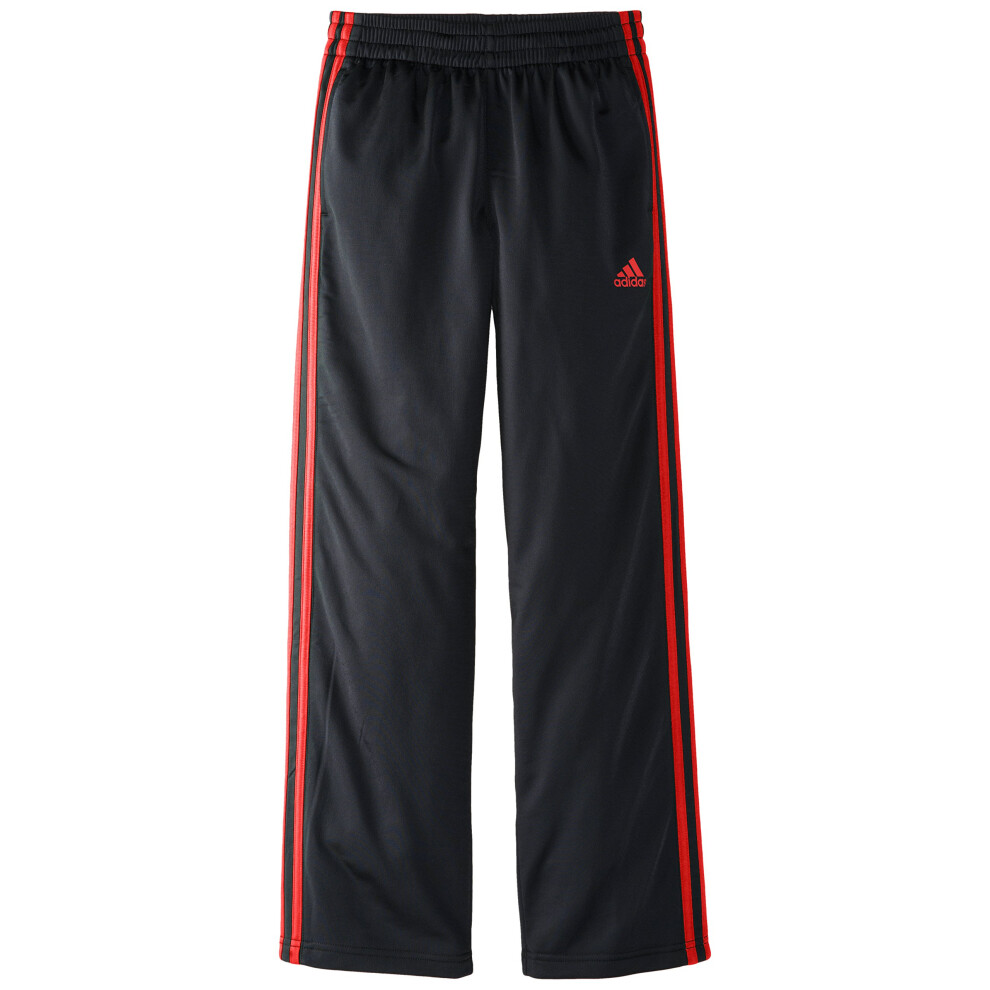 adidas Big Boys' Designator Pant  Black/Scarlet  Medium