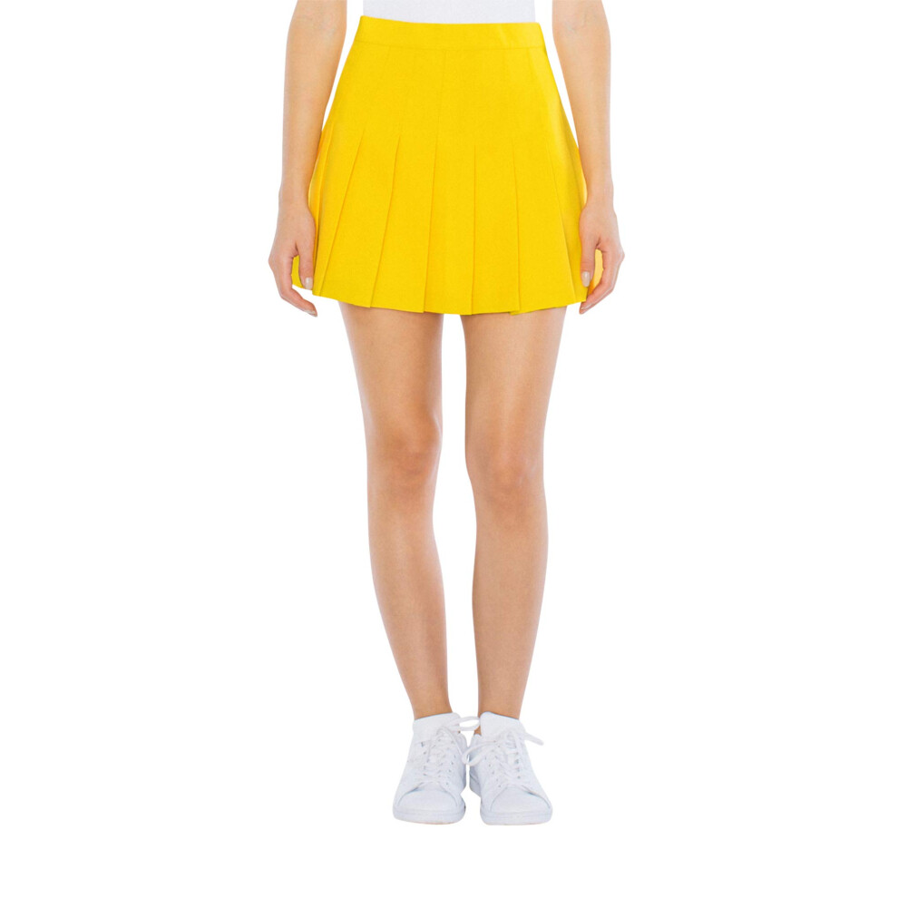 American Apparel Women's Gabardine Tennis Skirt  Gold  Small