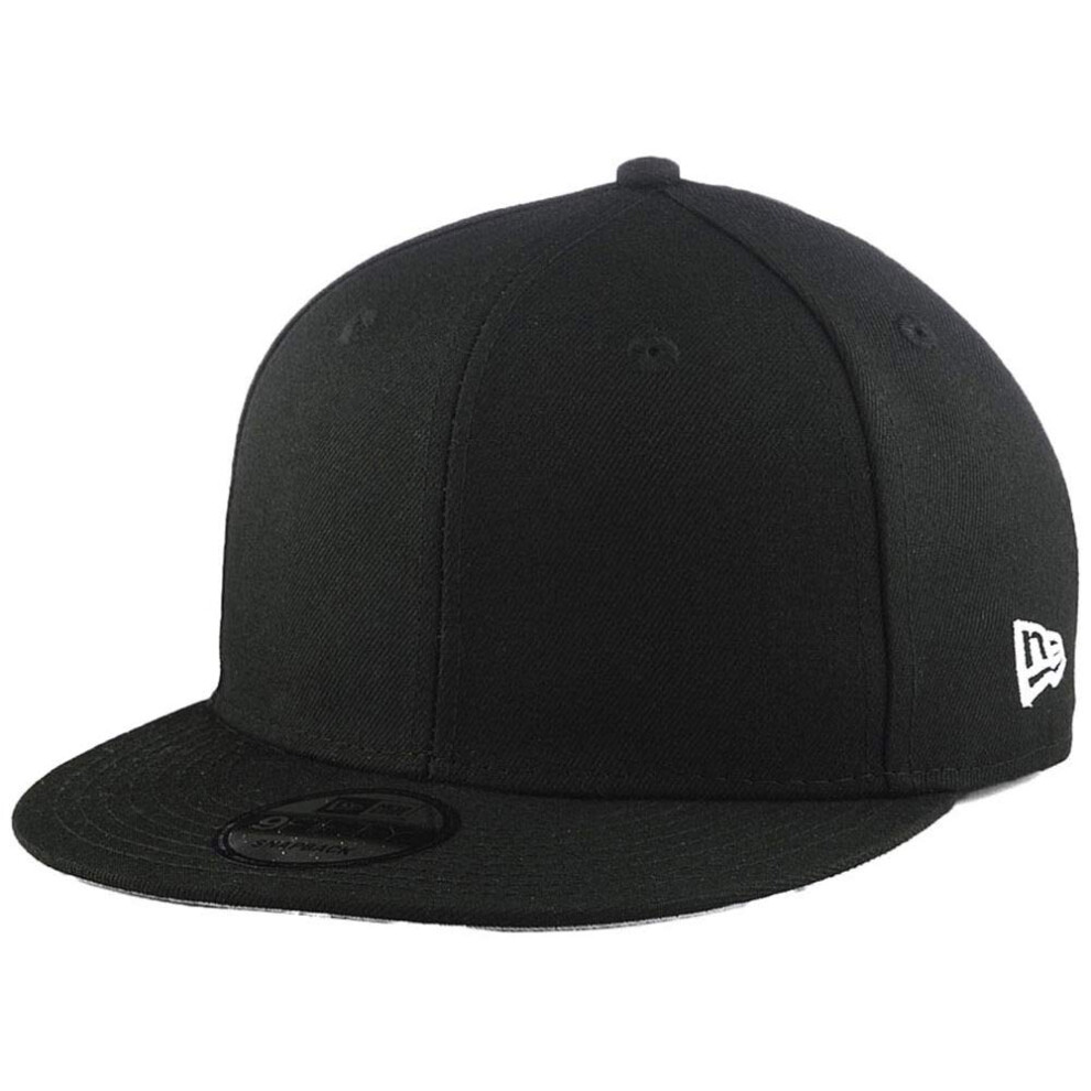 New Era Blank Custom 9FIFTY Adjustable Snapback Cap Black/Grey UV