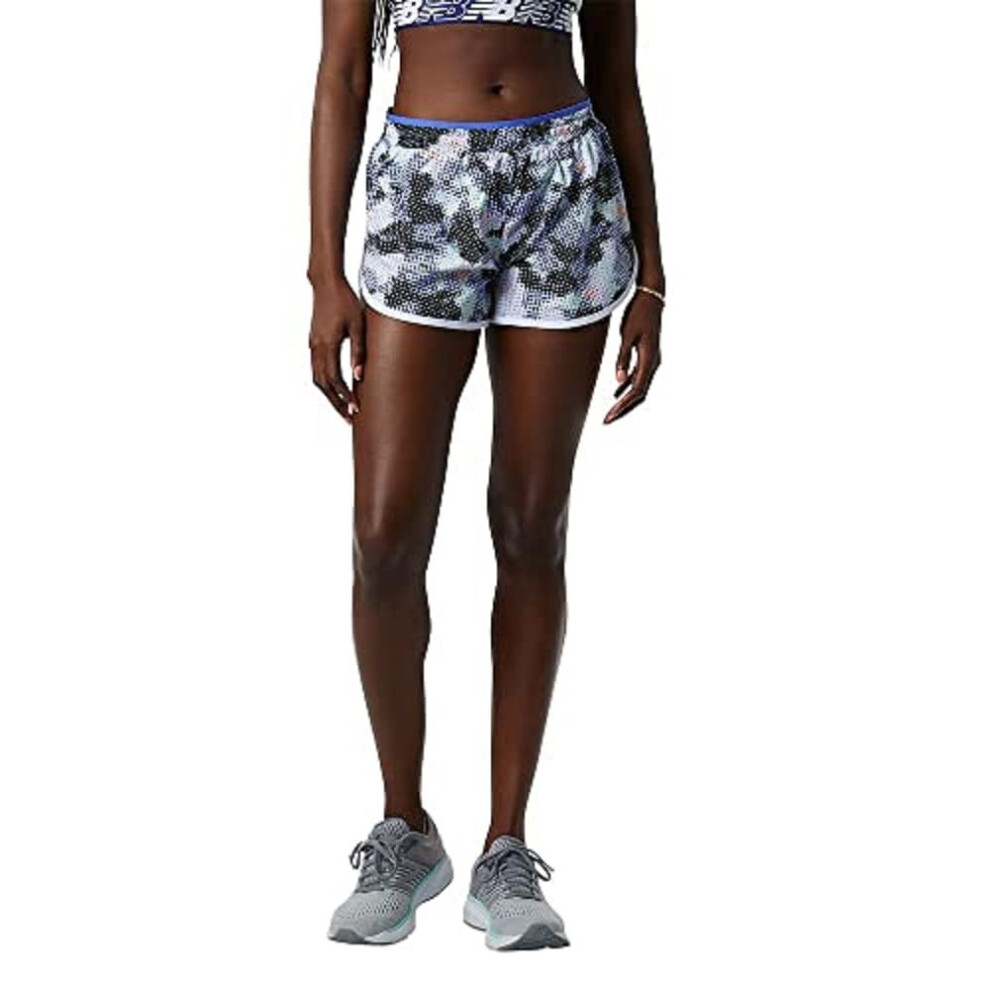 New Balance Women's Accelerate 2.5 Inch Short  Aura Print  Medium