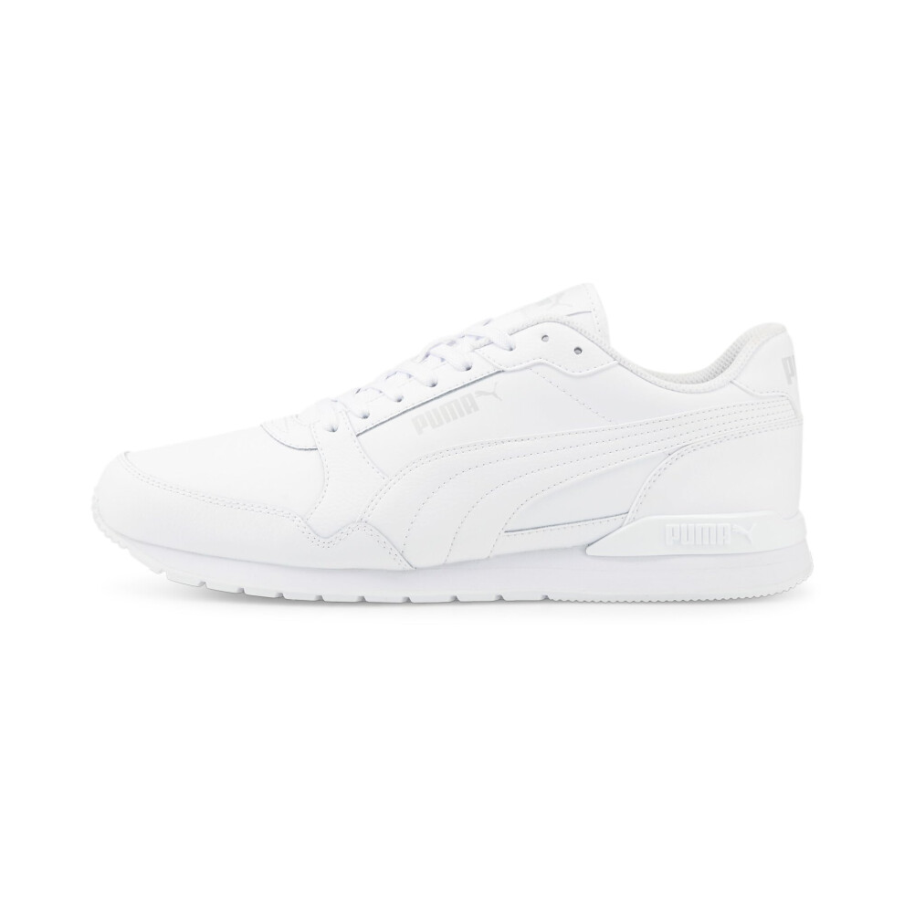 PUMA Unisex Sneaker  White White Gray Violet  8 US Men