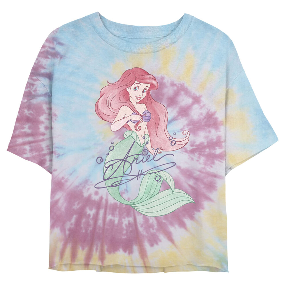 Disney Princess Signed Ariel Women's Fast Fashion Short Sleeve Tee Shi