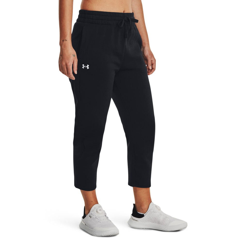 Under Armour Womens Rival Fleece Novelty Pants  (001) Black / / White