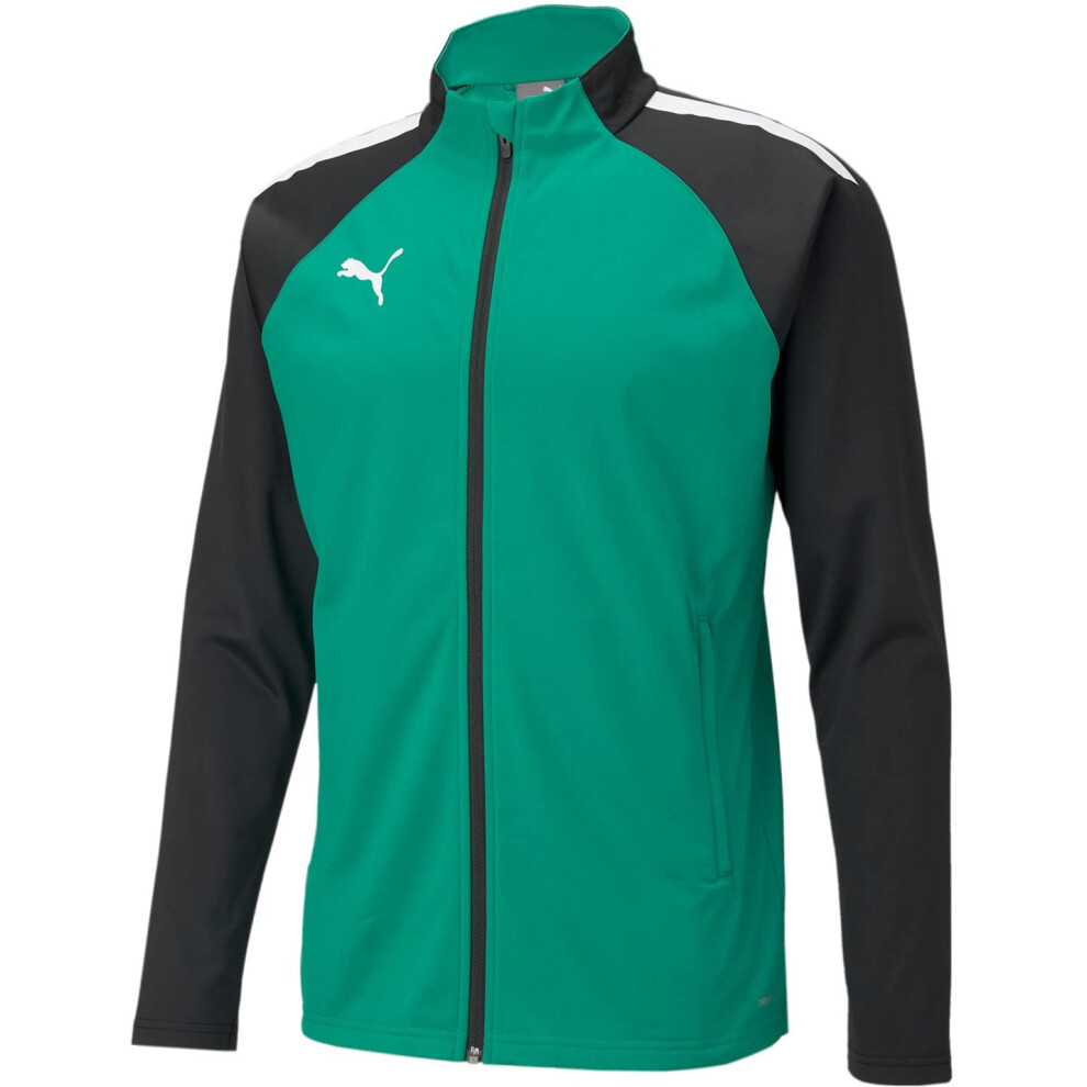 PUMA Mens Teamliga Training Jacket  Color Pepper Green/Puma Black  Siz