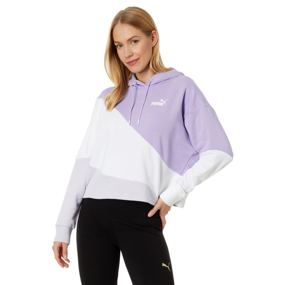 PUMA Power Cat Pullover Hoodie Vivid Violet LG