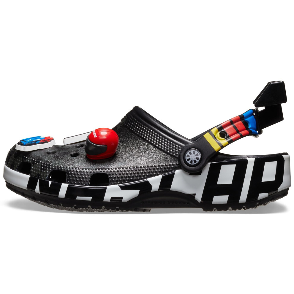 Crocs Unisex Nascar Classic Clog  Black  Numeric_12 US Men