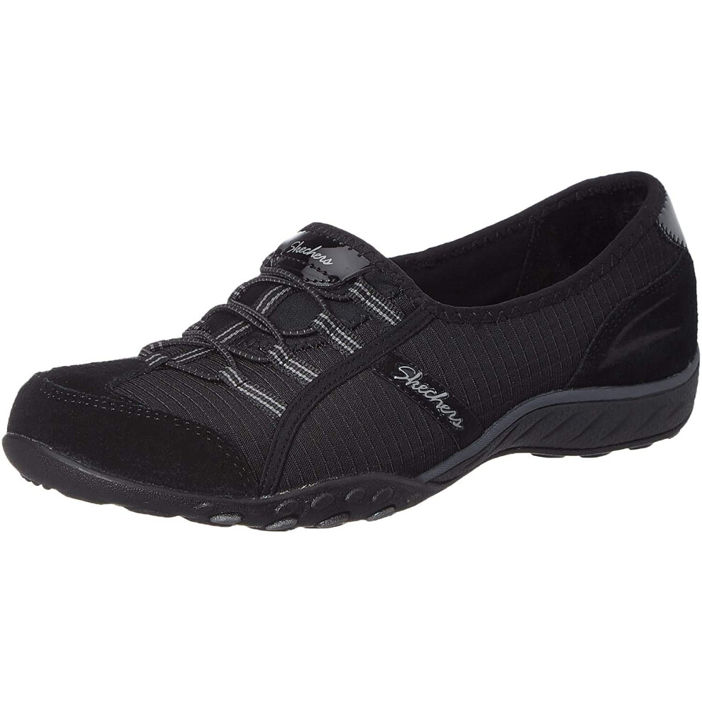 Skechers Sport Women's Breathe Easy Allure Fashion Sneaker Black 7 M U