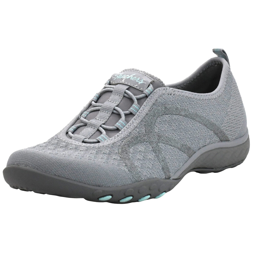 Skechers Sport Women's Breathe Easy Fortune Fashion Sneaker Grey Knit