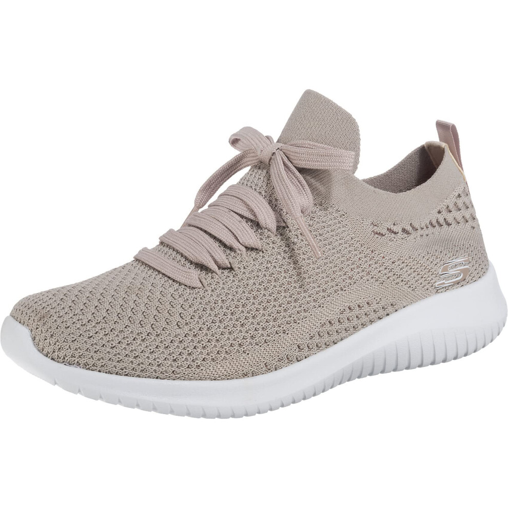 Skechers Sport Women's Ultra Flex Statements Sneaker taupe 6 W US