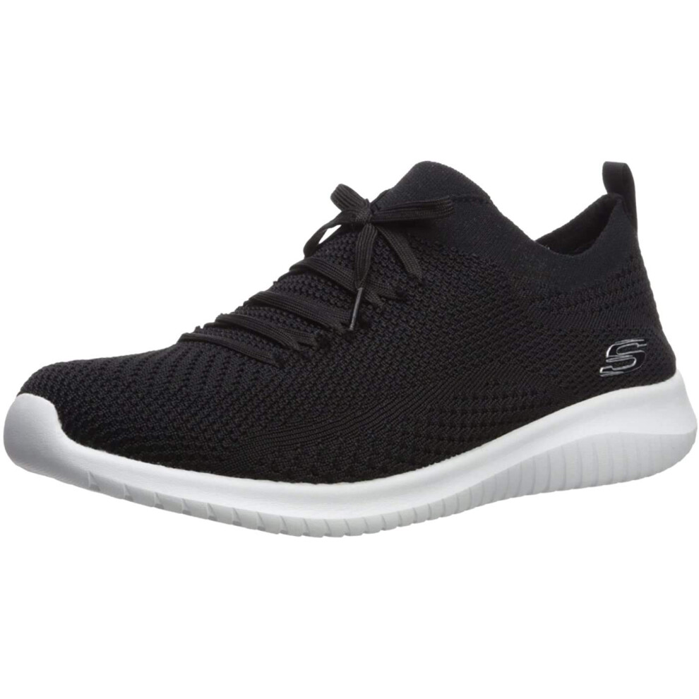 Skechers womens Ultra Flex - Statements Sneaker  Black/White  9 US