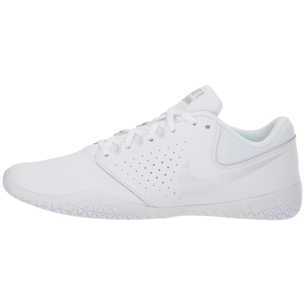 Nike Women's Cheer Sideline IV Cheerleading Shoes (7 B US  White/White