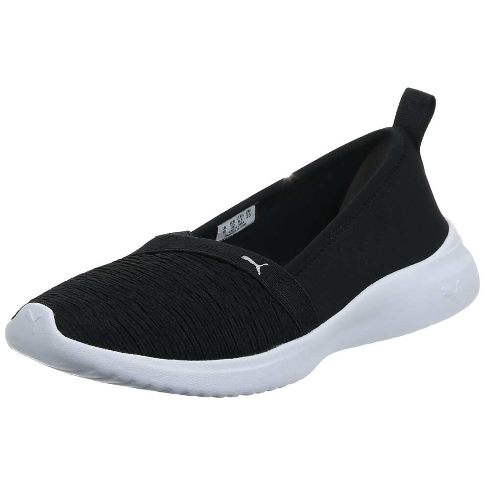 PUMA Women's ADELINA Sneaker  Puma Black-Puma Silver  5.5