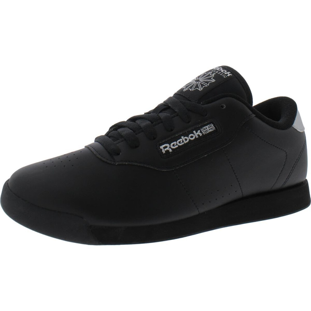 Reebok Women's Princess Sneaker  Black/Silver  6.5