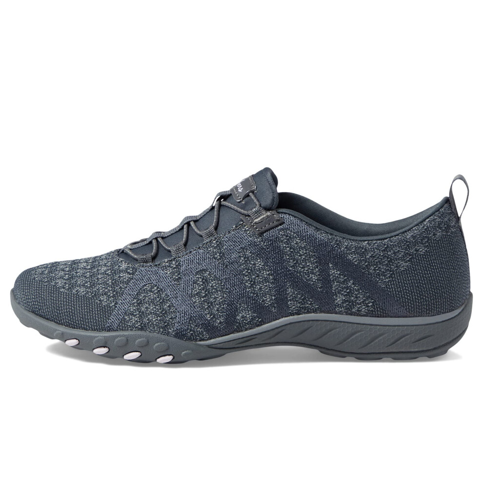 Skechers Women's Breathe Easy-Infi Knity Sneaker  Charcoal  6