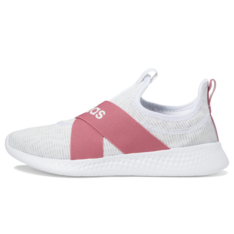 adidas Women's Puremotion Adapt Sneaker  White/Pink Strata/Zero Metall