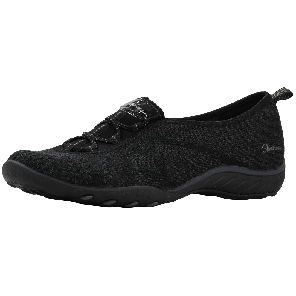 Skechers Women's Breathe-Easy-a Look Sneaker  Black  9 W