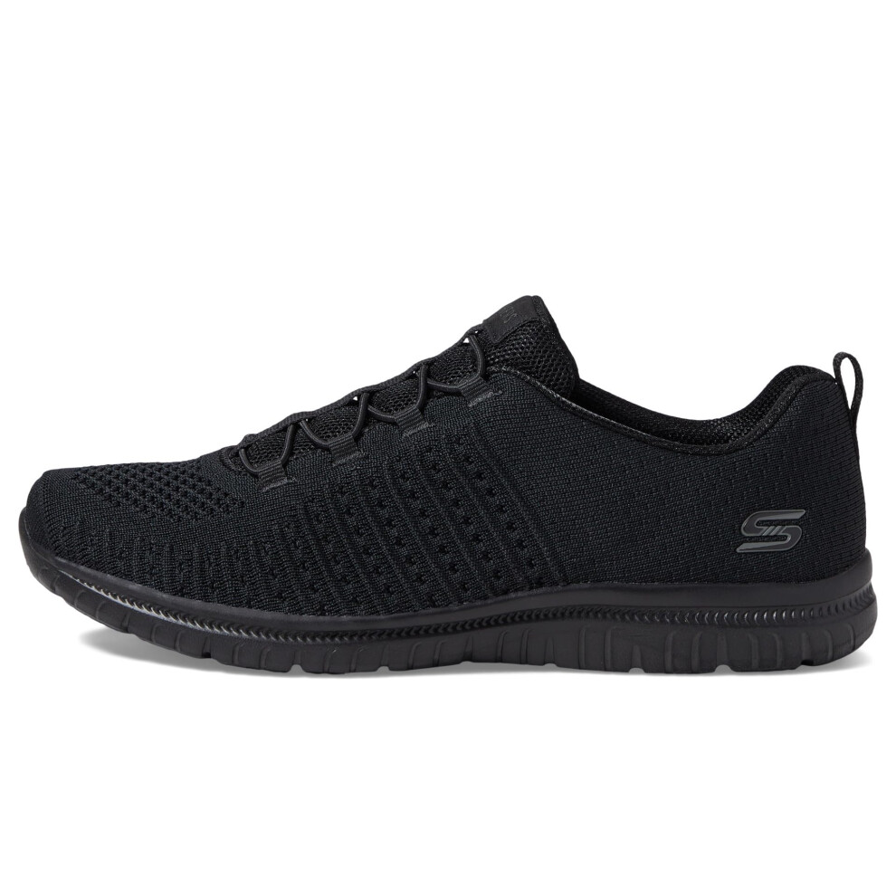 Skechers Sport Women's Women's Virtue 6.5 Sneaker  Black/Black=BBK