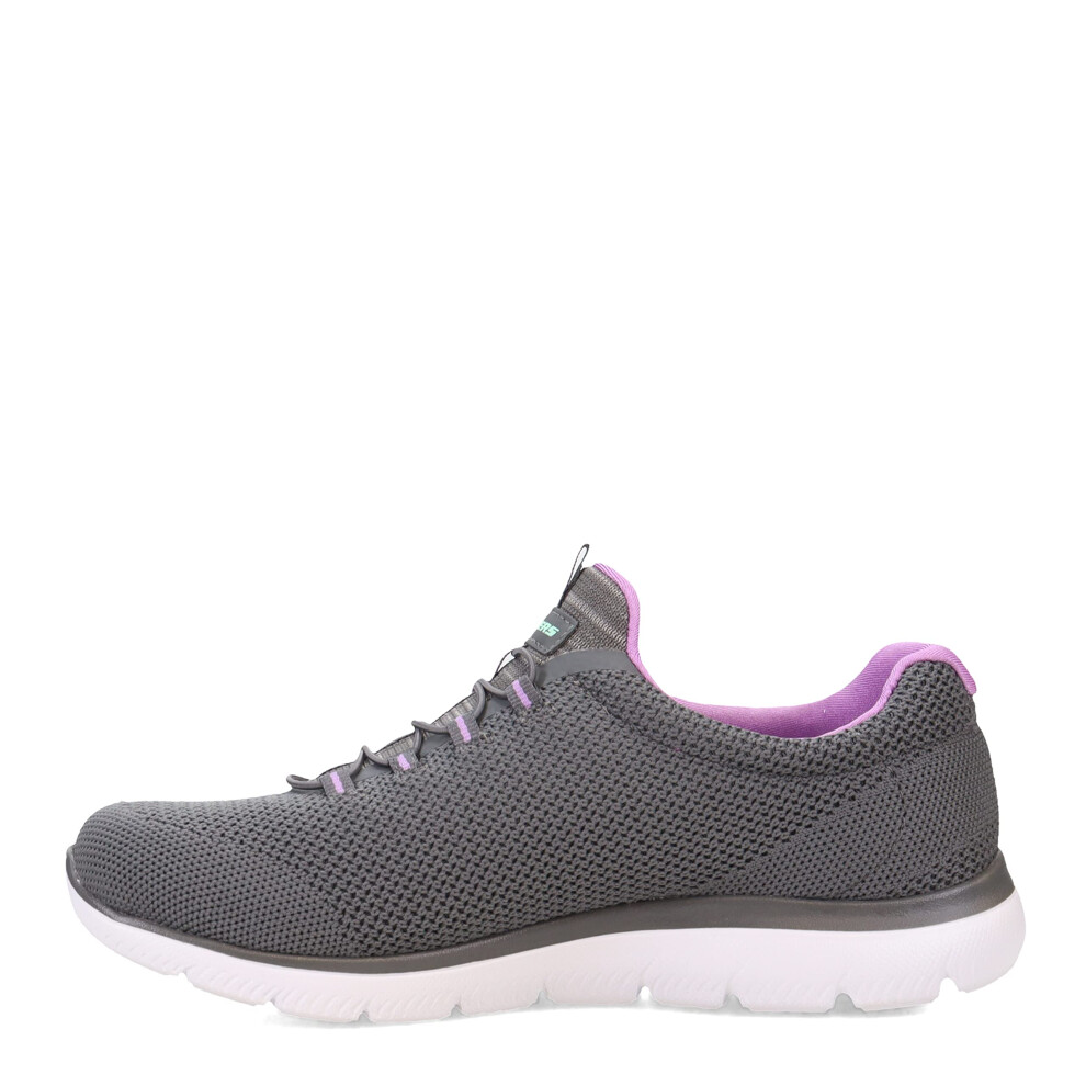 SKECHERS Summits-Cool Classic Charcoal/Lavender 9 C - Wide